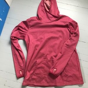 Columbia striped fleece-lined hoody